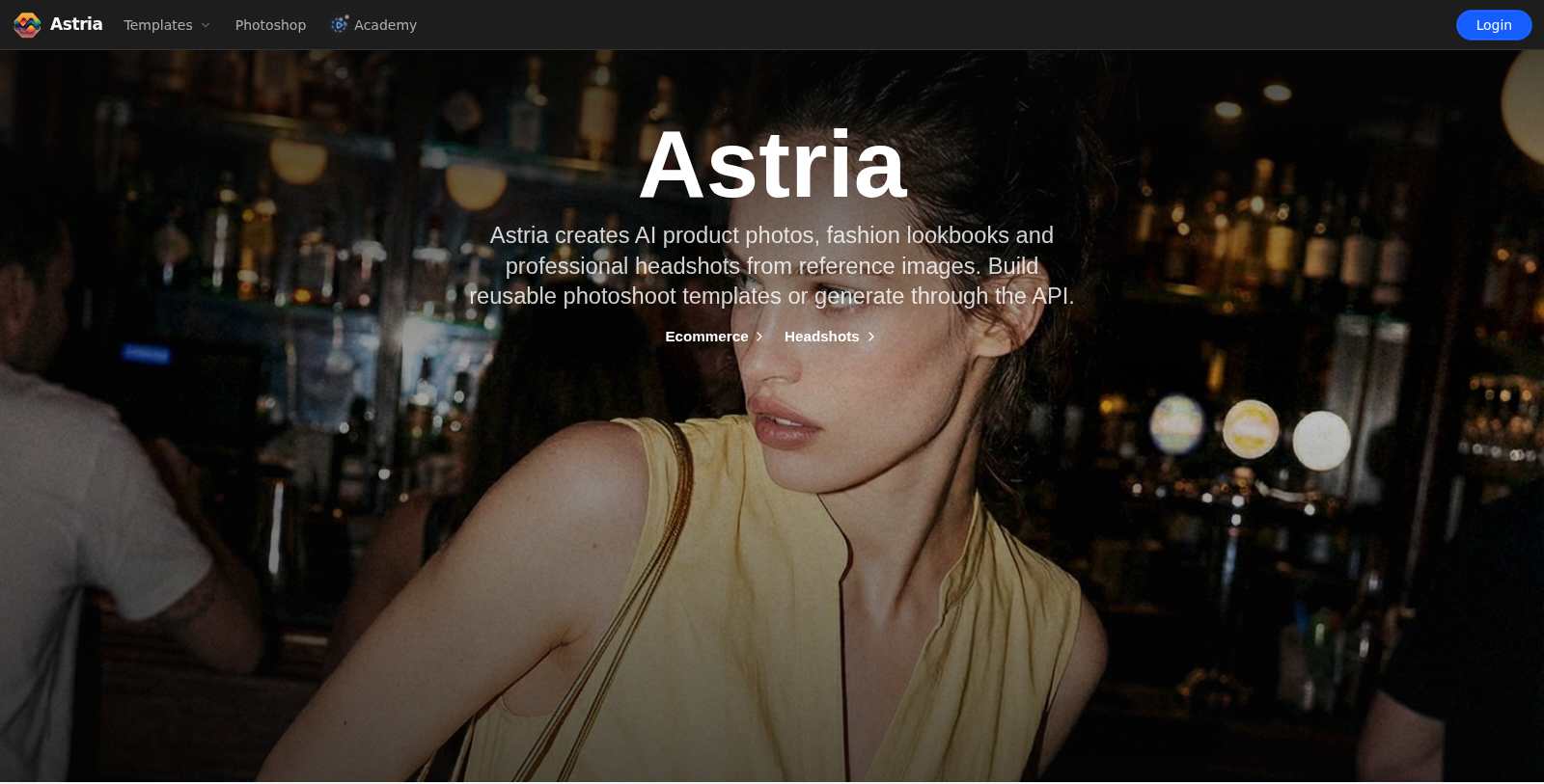 Astria Screenshot - Interface Voorbeeld