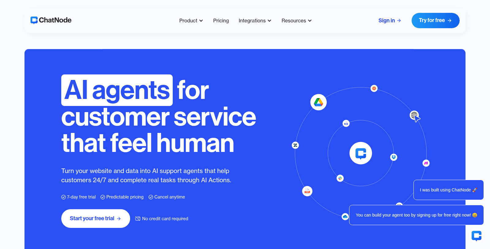 ChatNode Снимка - Преглед на интерфейса