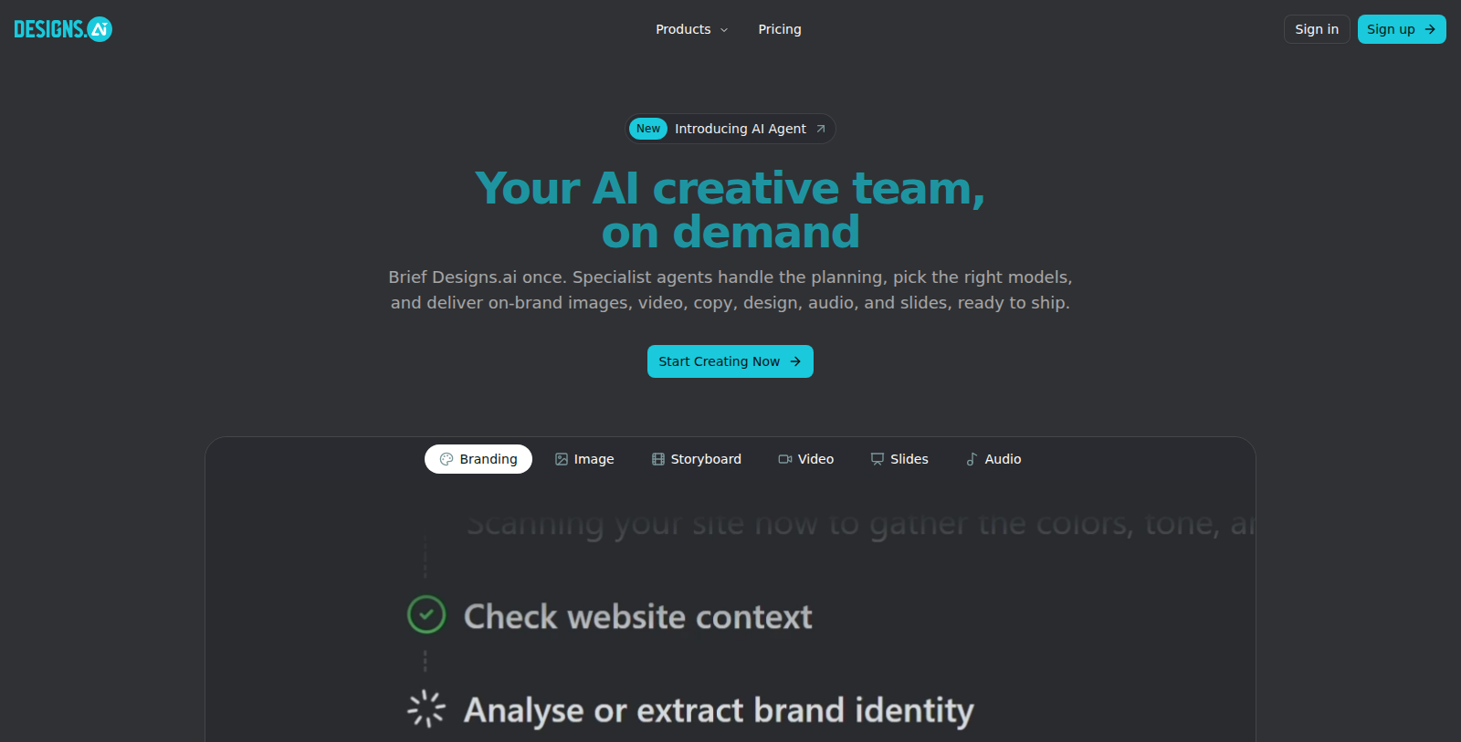 Designs.ai Screenshot - Interface Preview