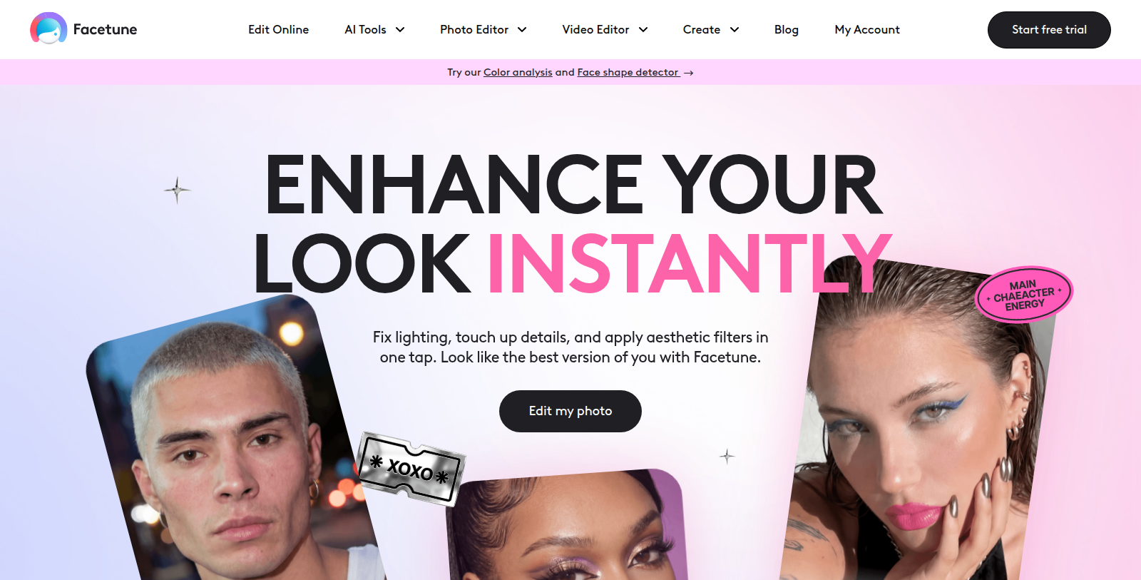 Facetune Screenshot - Interface Voorbeeld