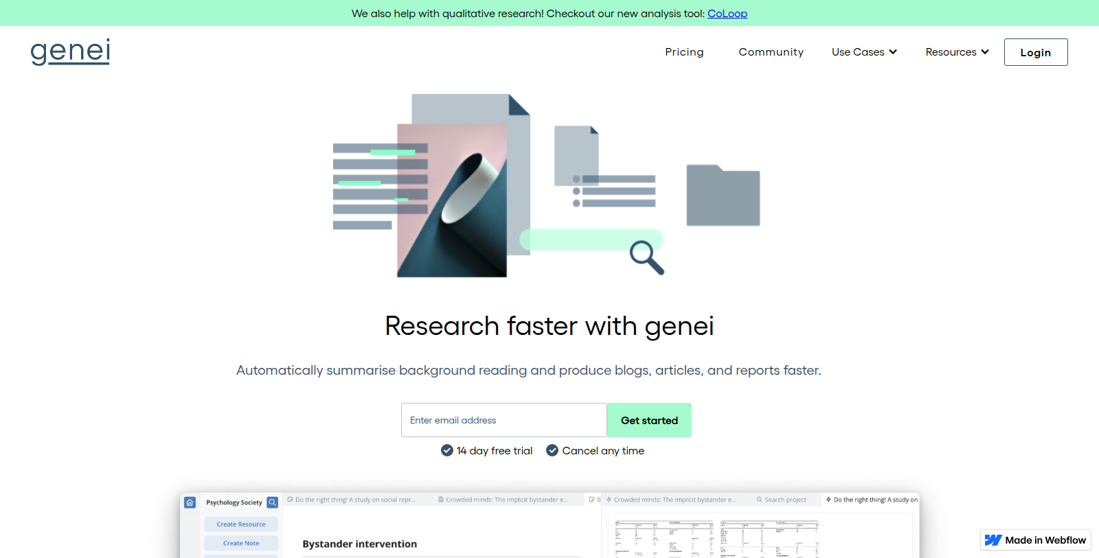 genei Screenshot - Anteprima dell'interfaccia