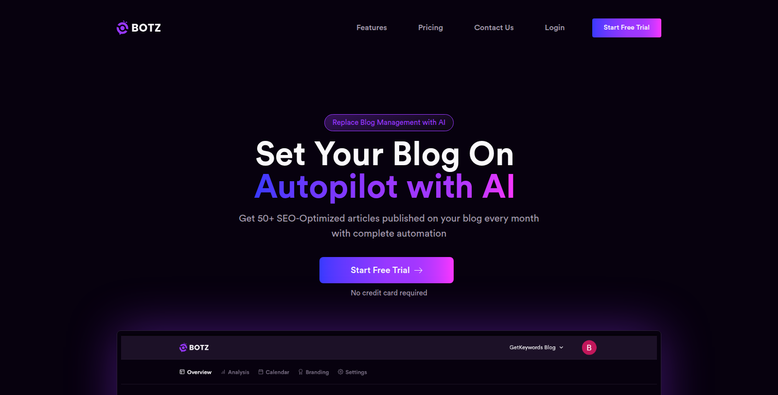 GetBotz Screenshot - Interface Voorbeeld