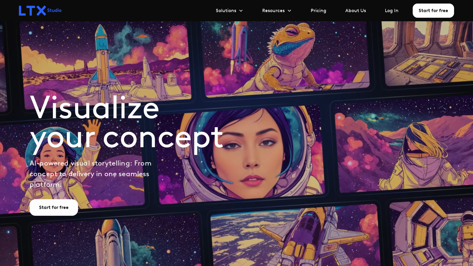 LTX Studio Screenshot - Anteprima dell'interfaccia