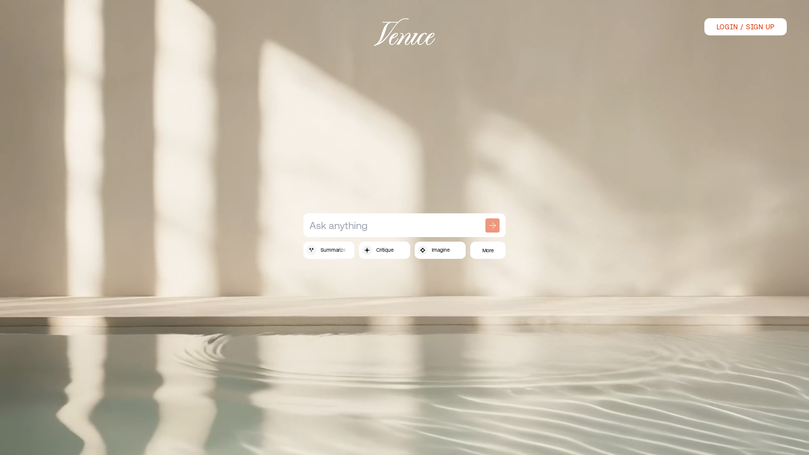 Venice Screenshot - Interface Preview