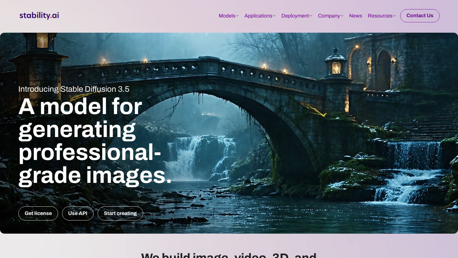 Stability AI Screenshot - Interface Voorbeeld