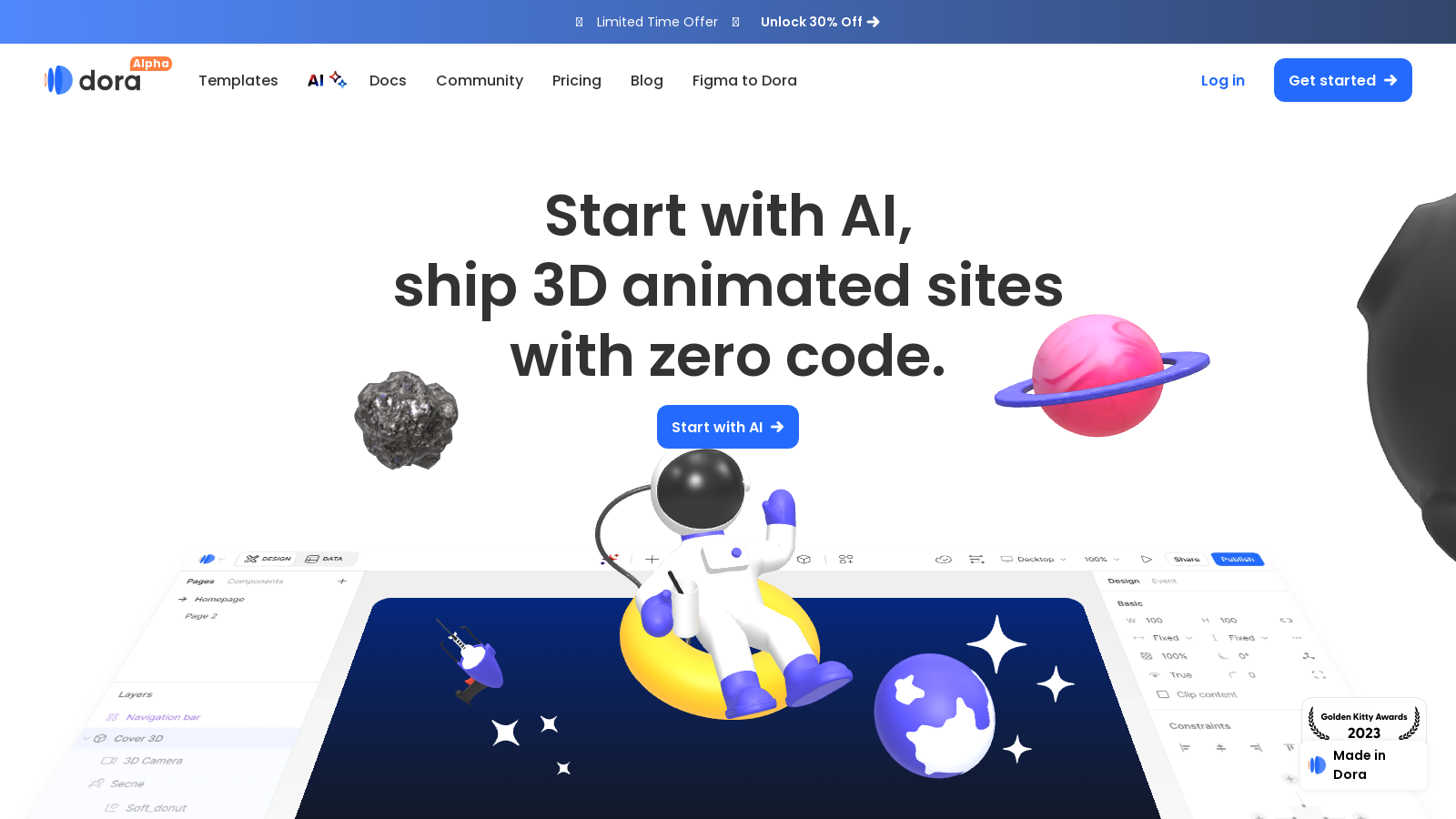 Dora Screenshot - Anteprima dell'interfaccia