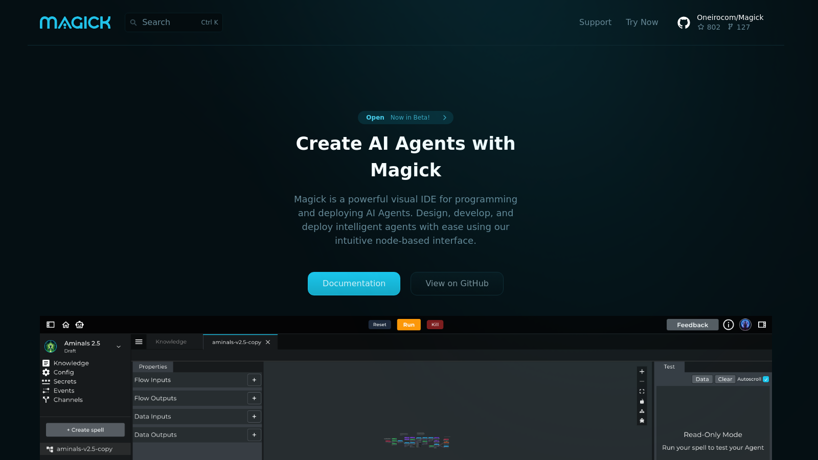 MagickML スクリーンショット - インターフェースプレビュー