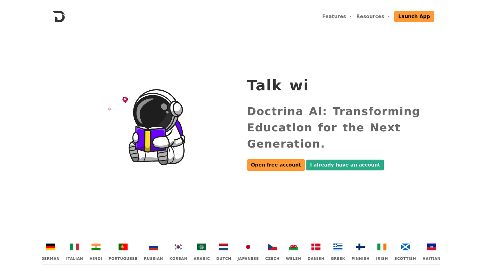 Doctrina AI Screenshot - Interface Voorbeeld