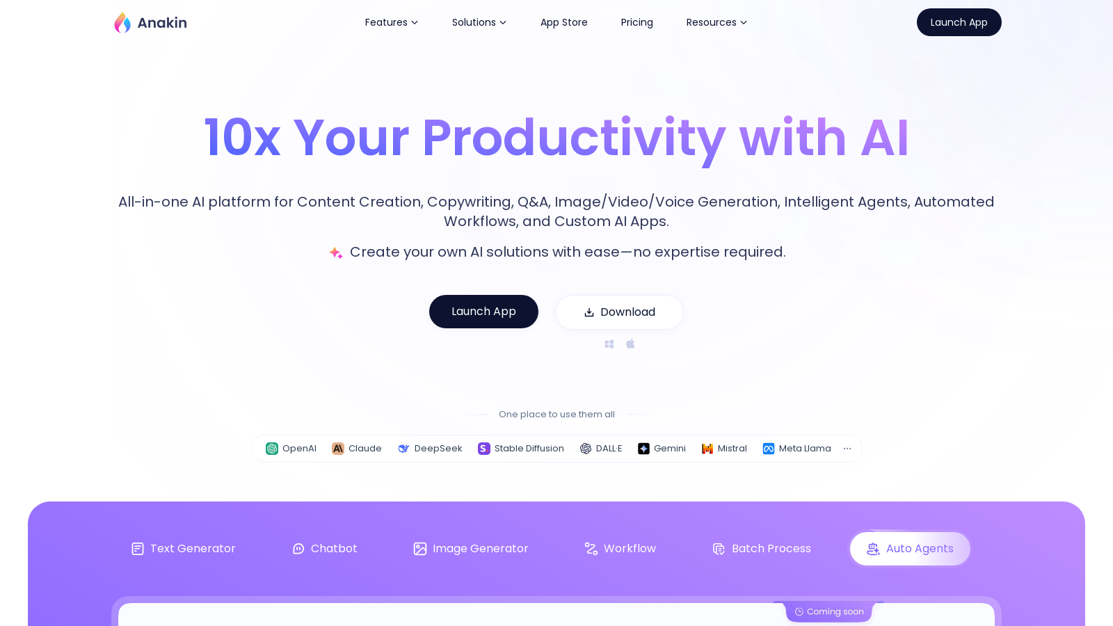 Anakin स्क्रीनशॉट - इंटरफ़ेस पूर्वावलोकन