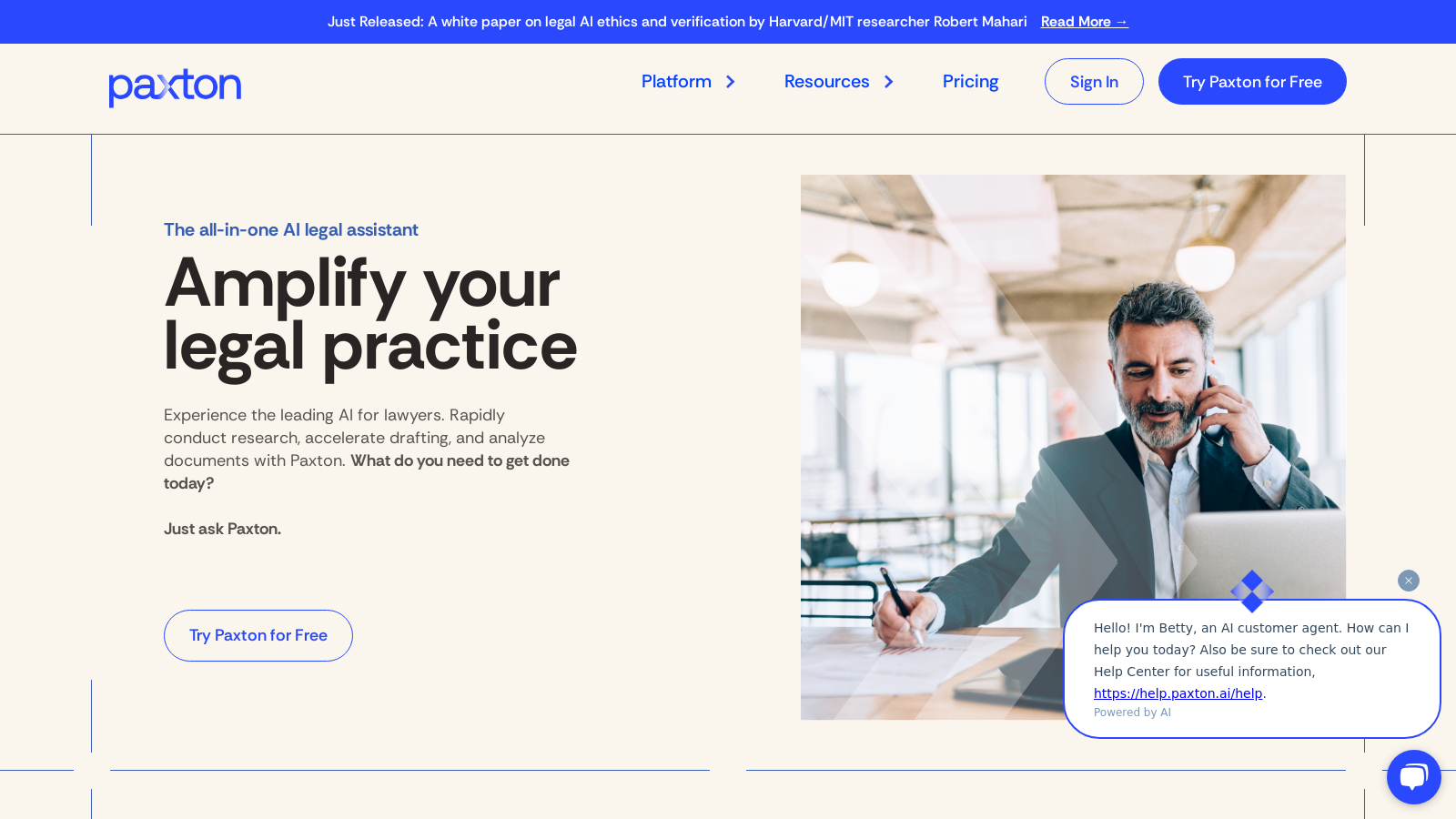 Capture d'écran de Paxton - Aperçu de l'interface