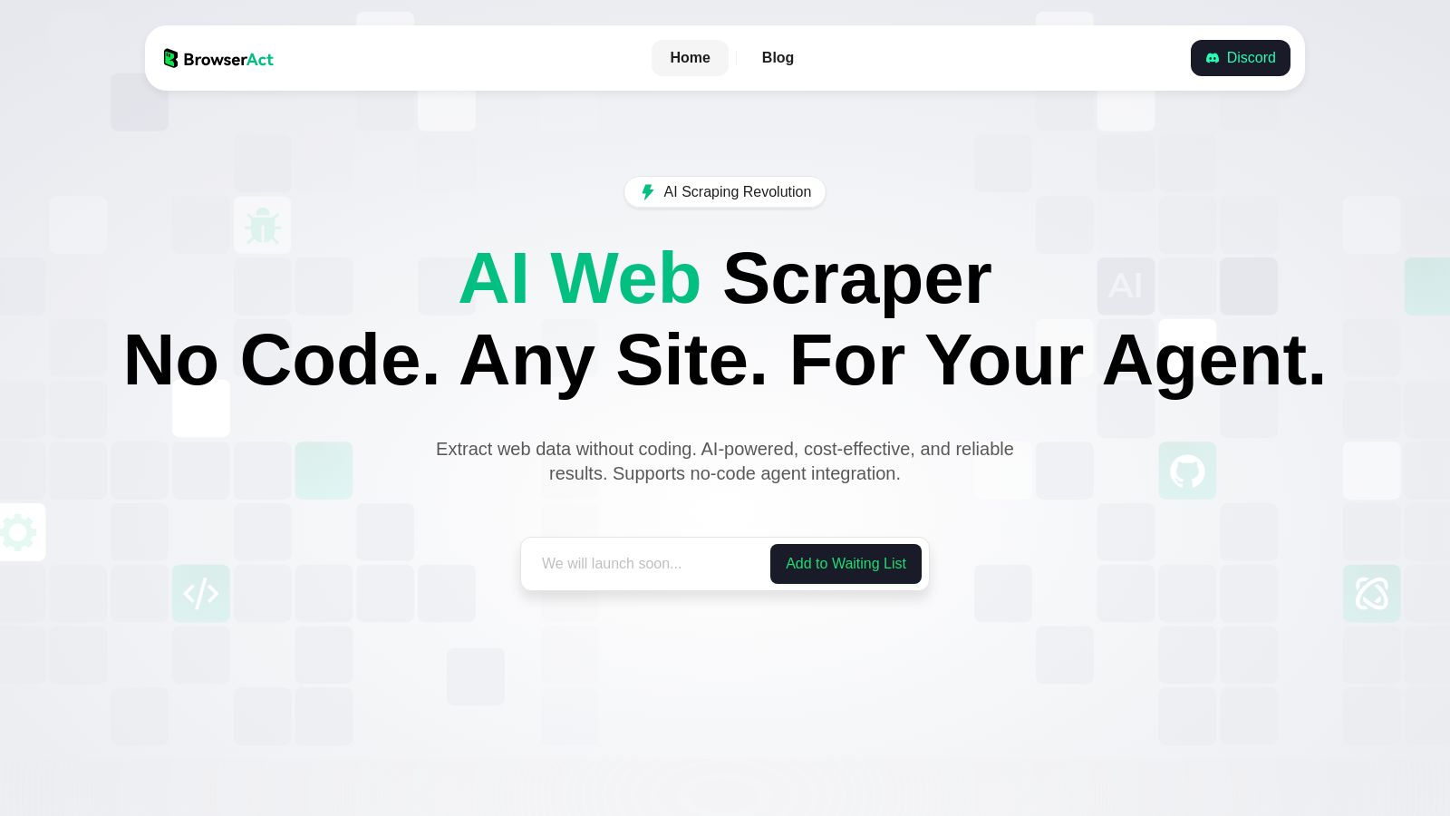 BrowserAct Screenshot - Anteprima dell'interfaccia