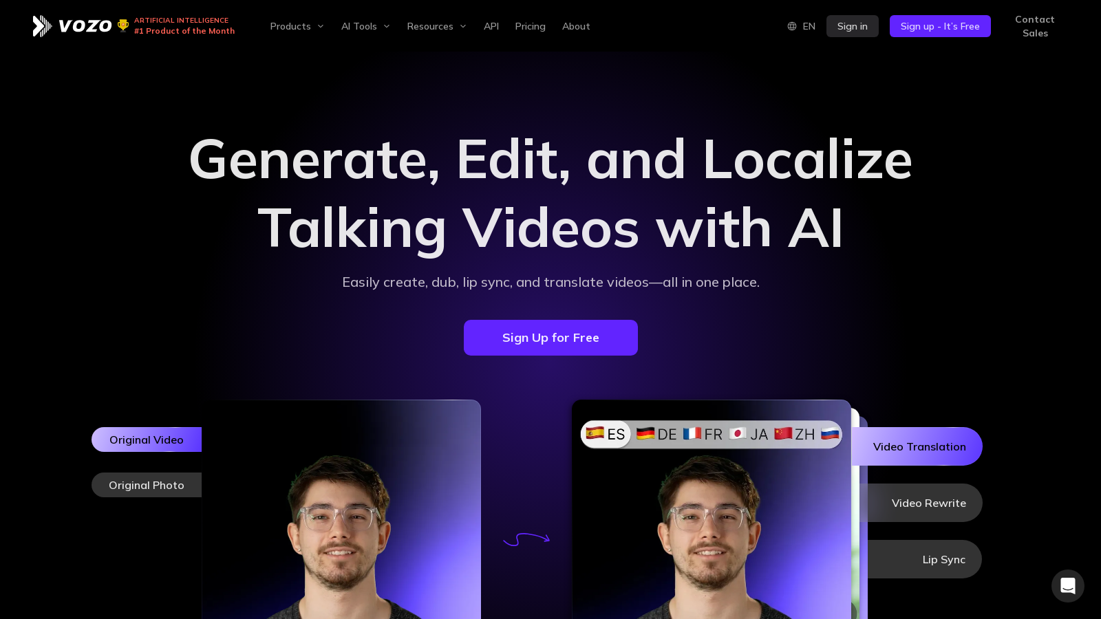 Vozo Screenshot - Anteprima dell'interfaccia