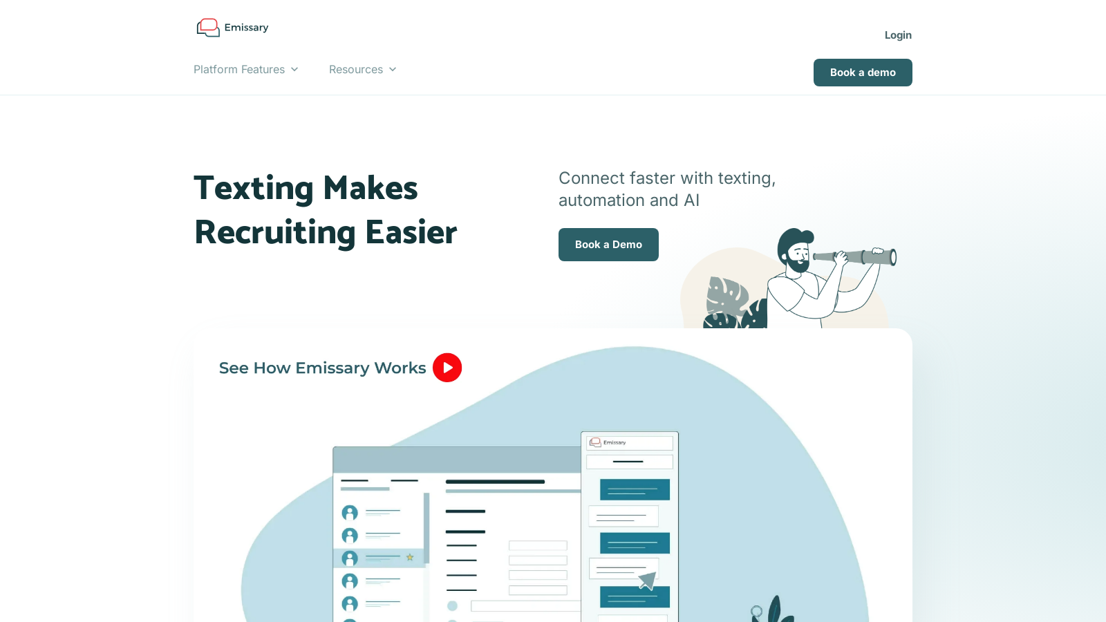 Emissary スクリーンショット - インターフェースプレビュー