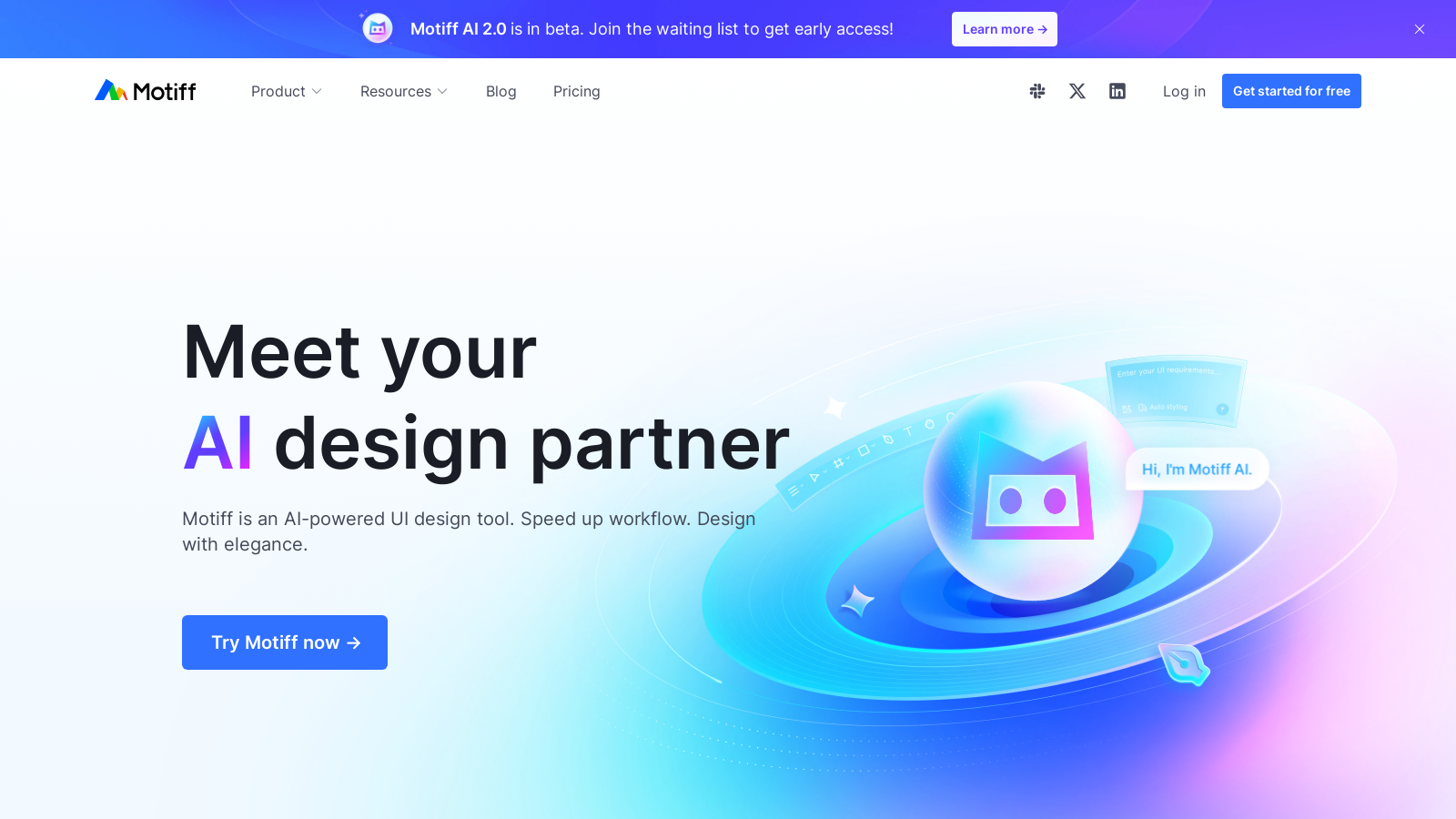 Motiff Screenshot - Interface Voorbeeld