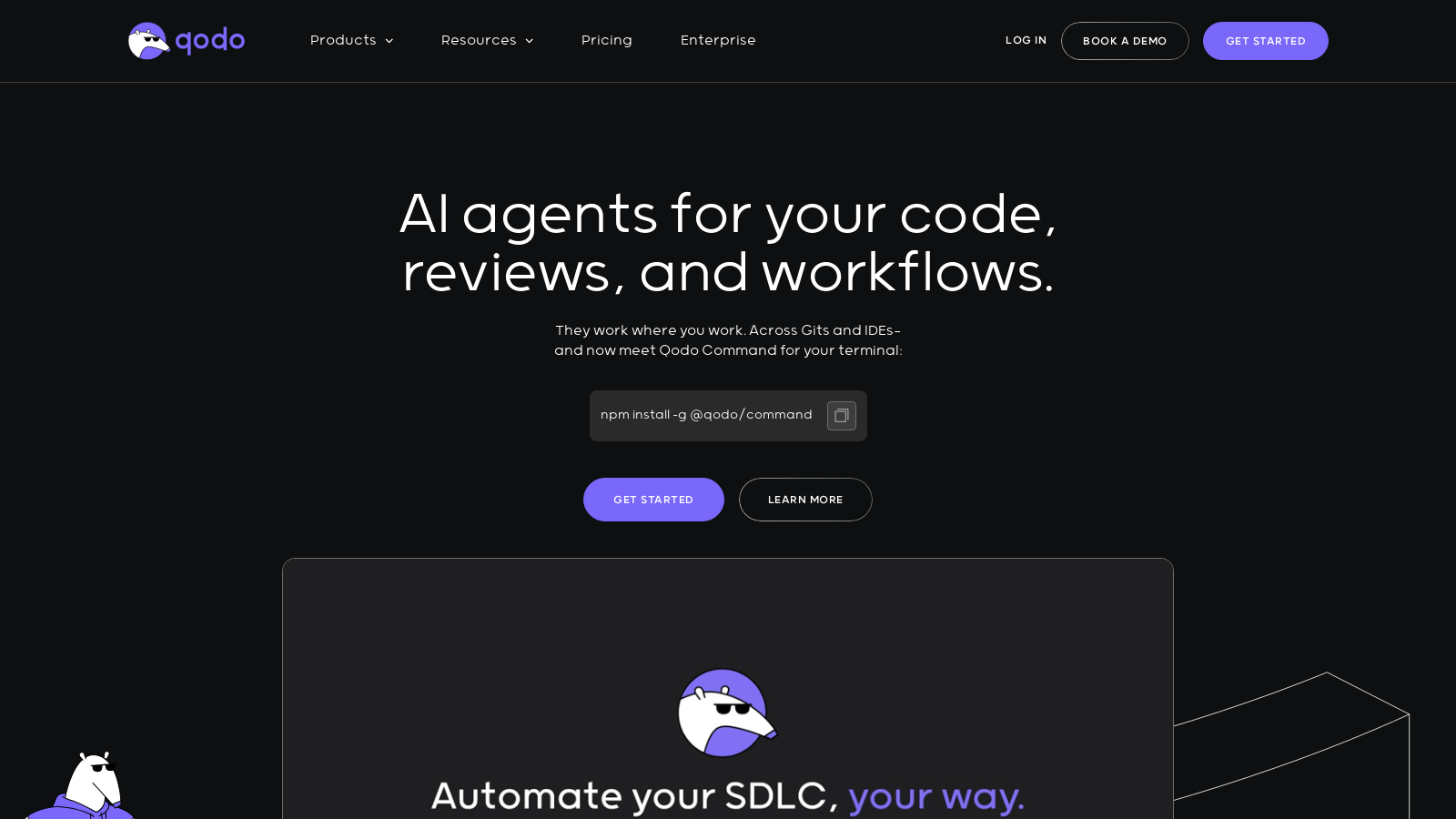 Qodo Снимка - Преглед на интерфейса