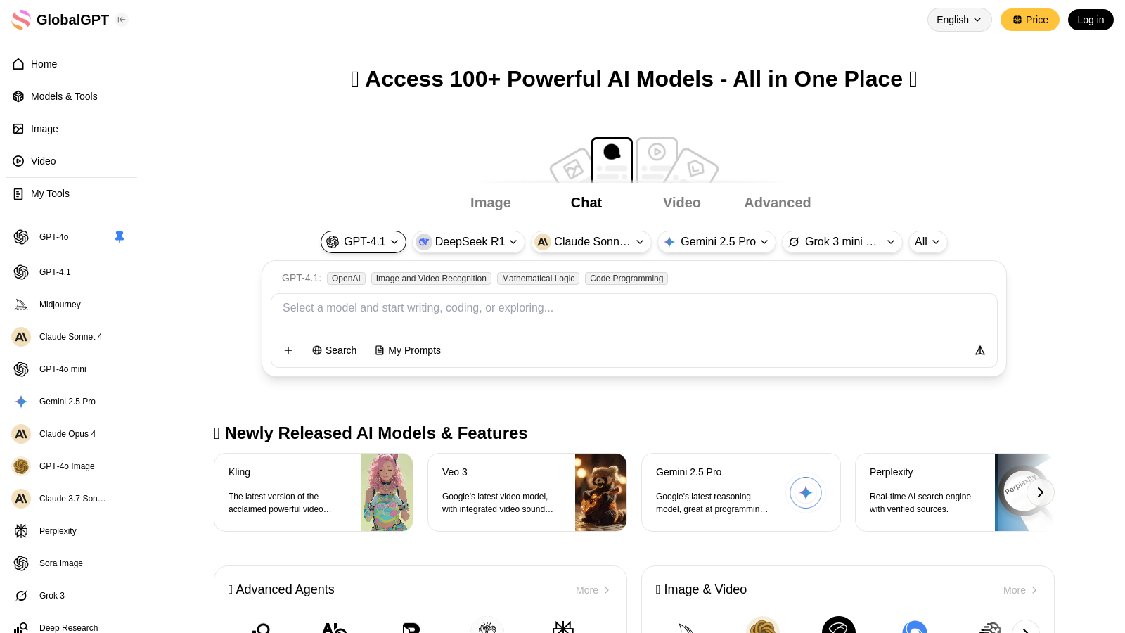 GlobalGPT Screenshot - Anteprima dell'interfaccia
