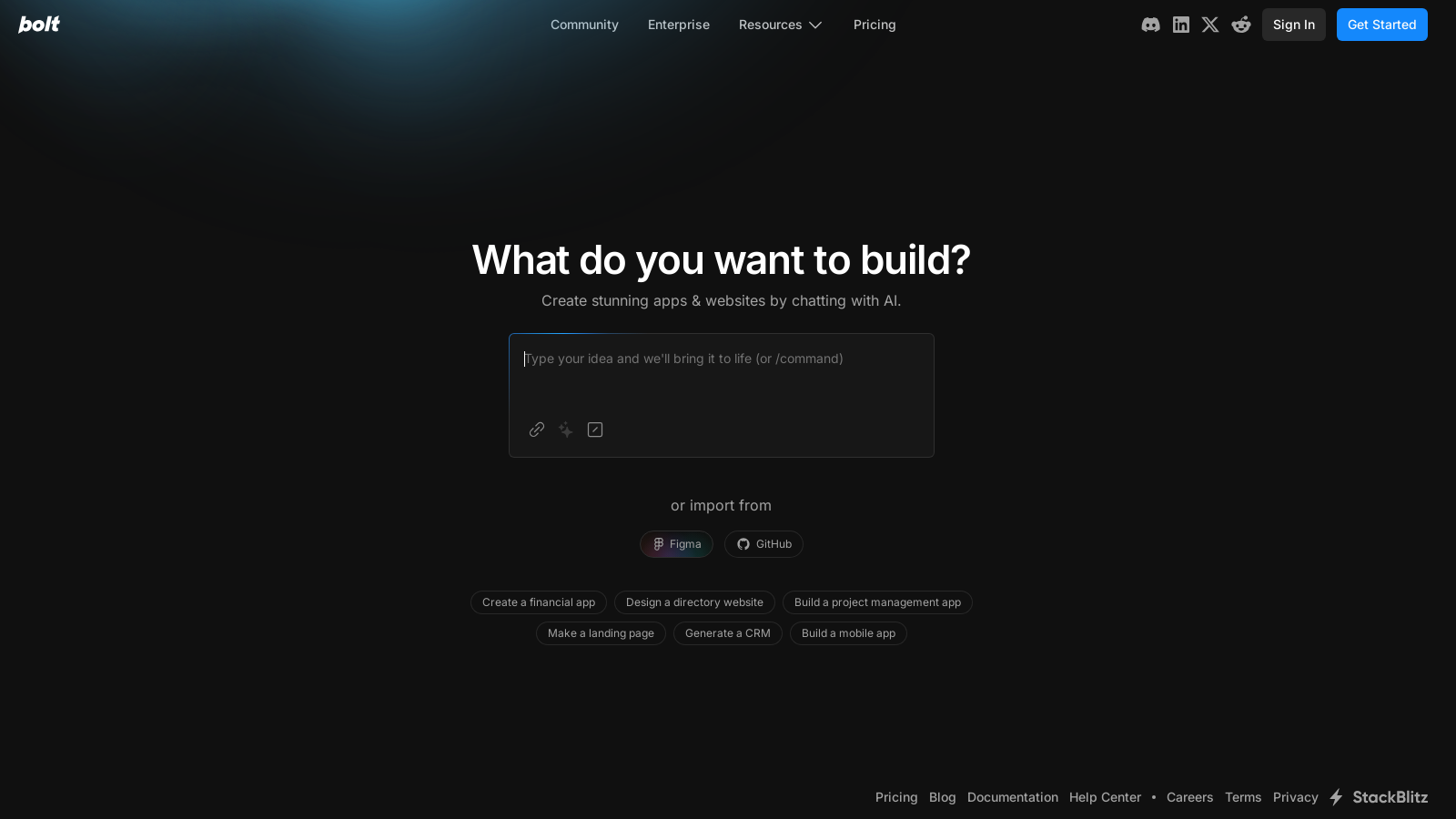 Bolt Screenshot - Interface Voorbeeld