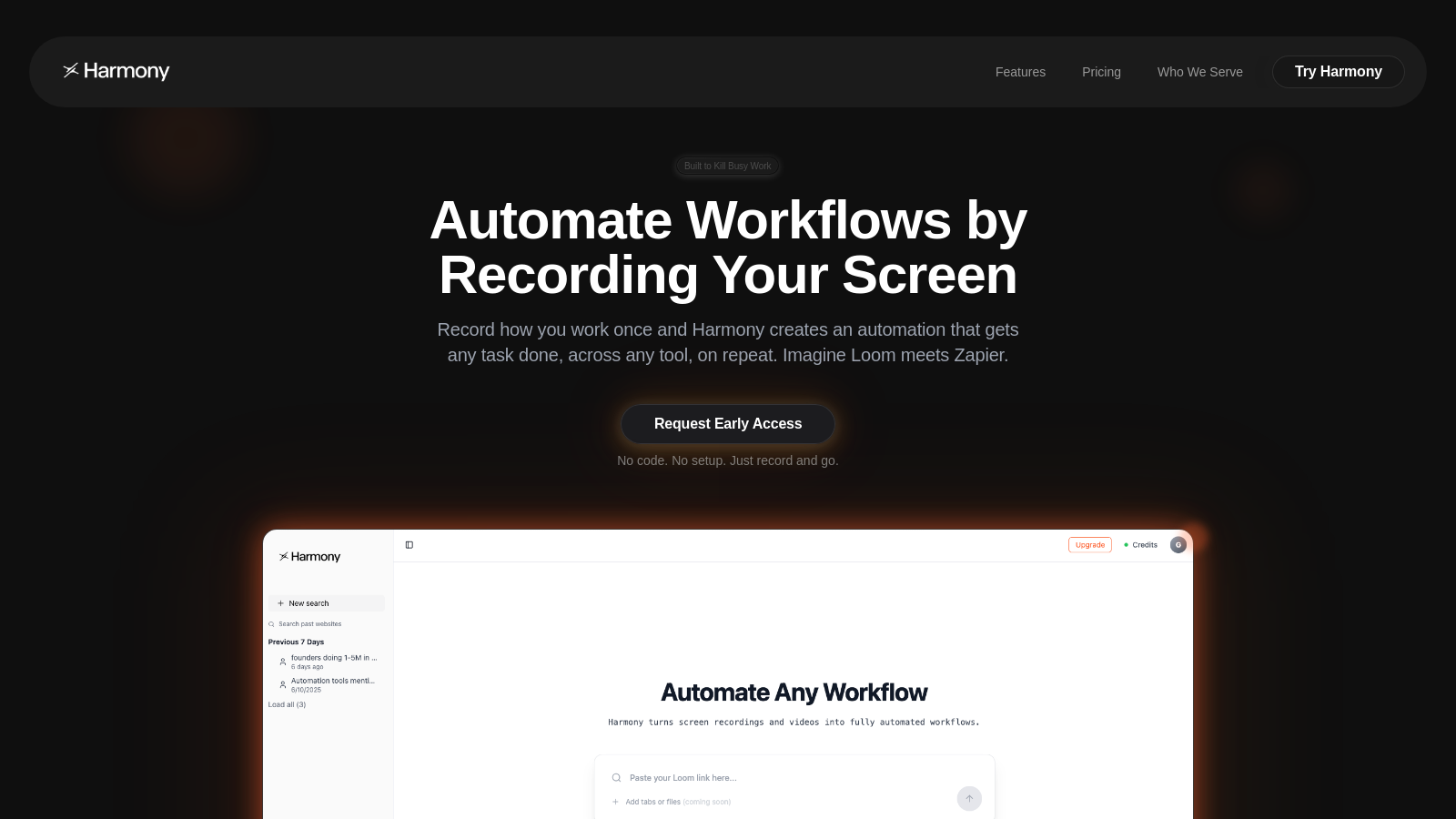 Harmony Screenshot - Interface Preview