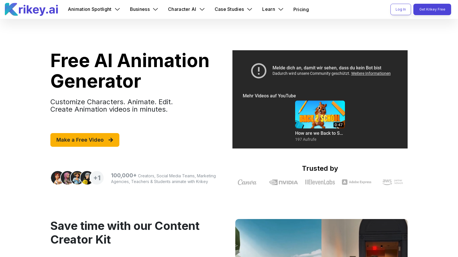Krikey AI Screenshot - Interface Preview