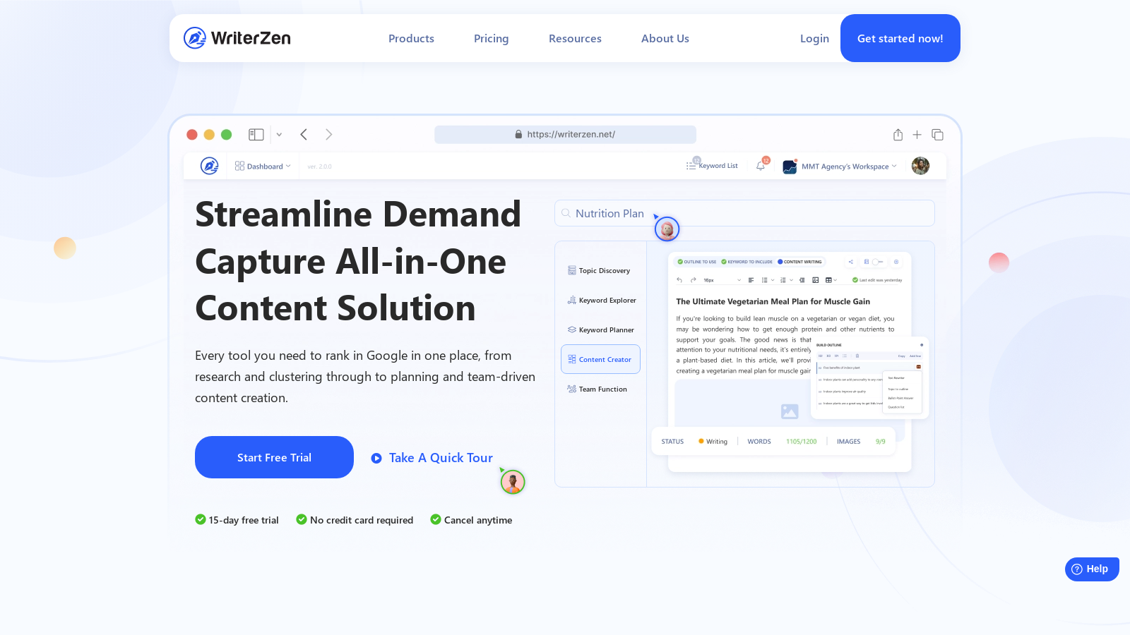WriterZen Screenshot - Interface Preview