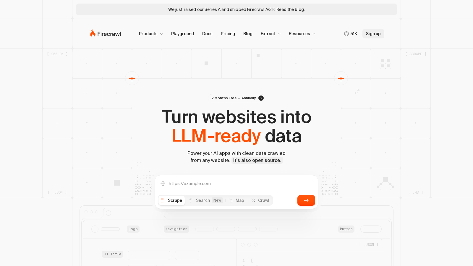 Firecrawl Screenshot - Interface Preview