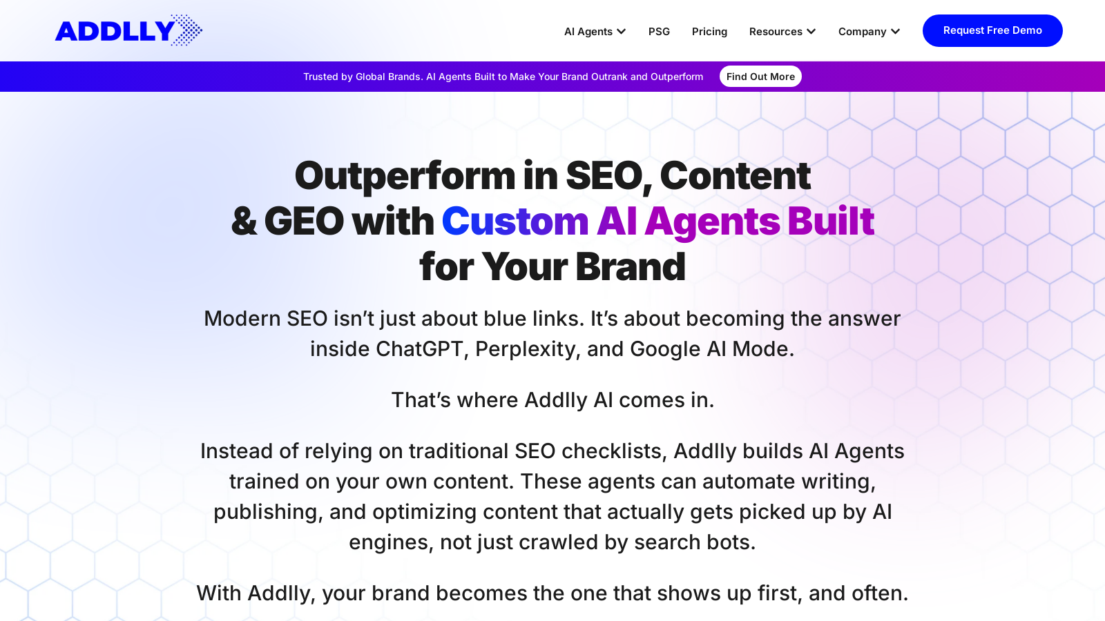 Addlly AI Screenshot - Anteprima dell'interfaccia
