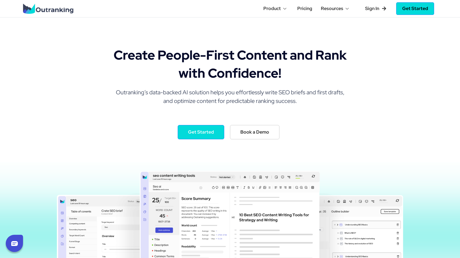 Outranking Screenshot - Interface Preview