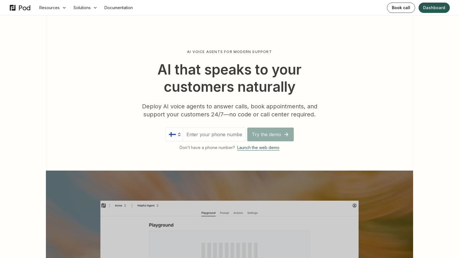Pod スクリーンショット - インターフェースプレビュー