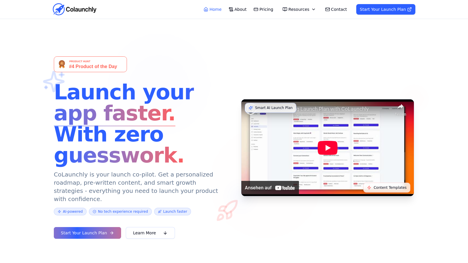 CoLaunchly Screenshot - Schnittstellenvorschau