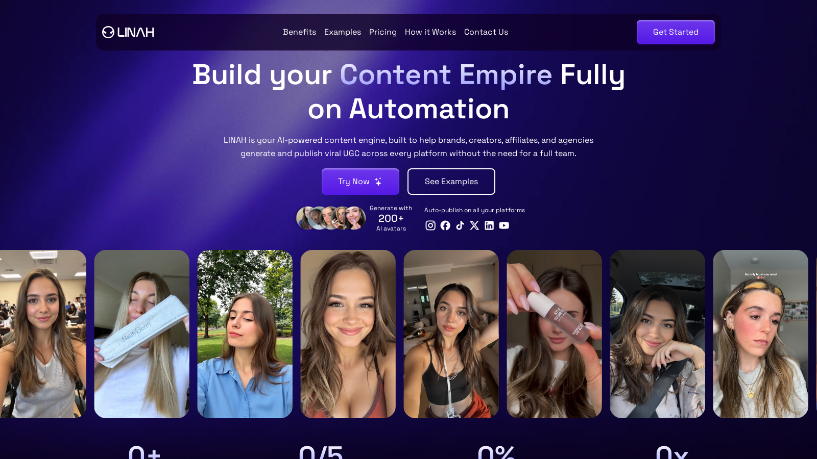 LINAH Снимка - Преглед на интерфейса