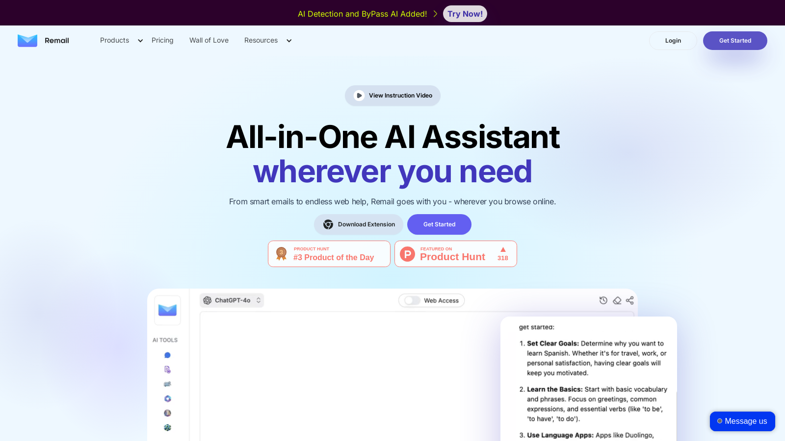 Remail Screenshot - Interface Voorbeeld
