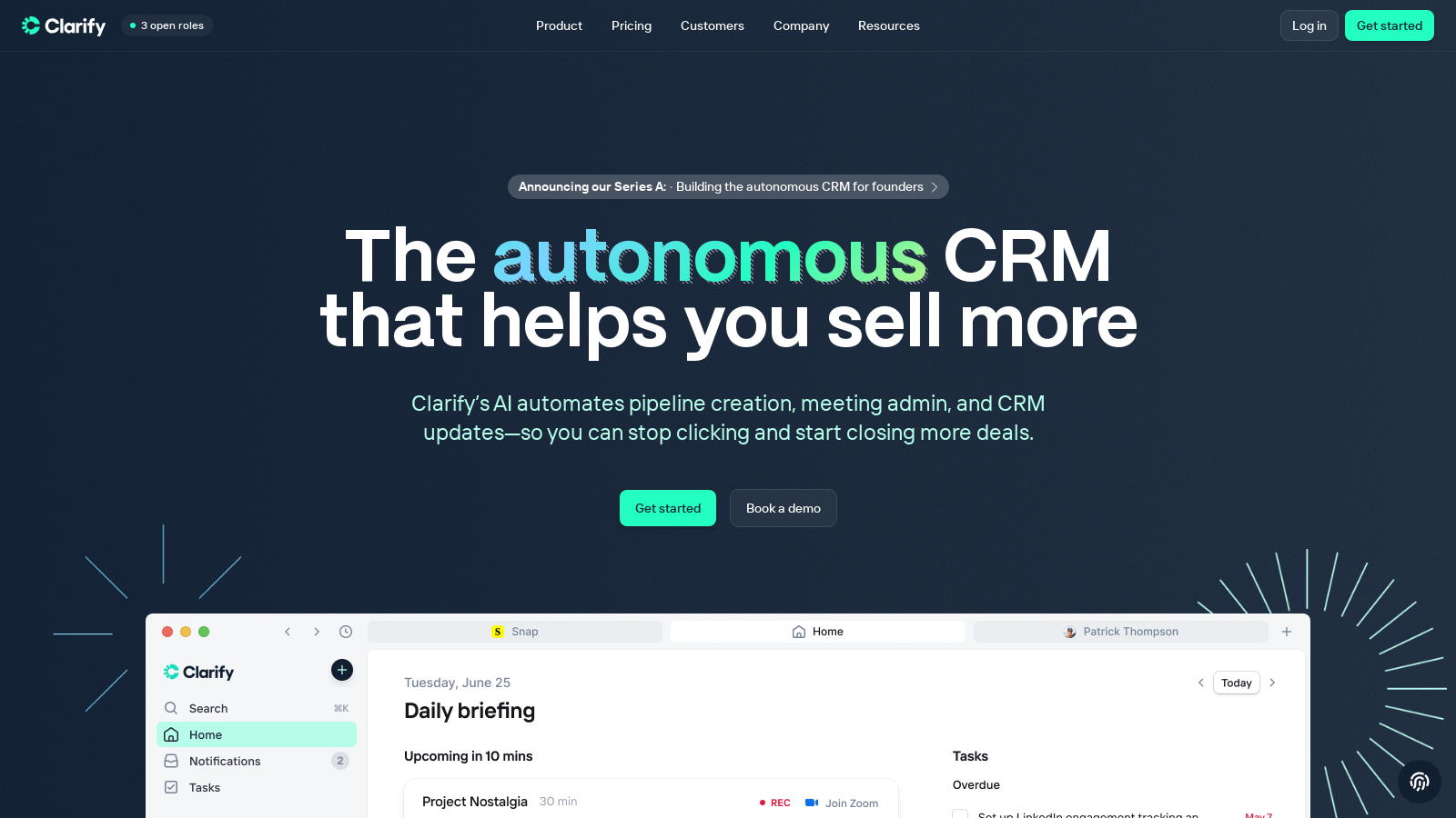 Clarify Screenshot - Interface Preview