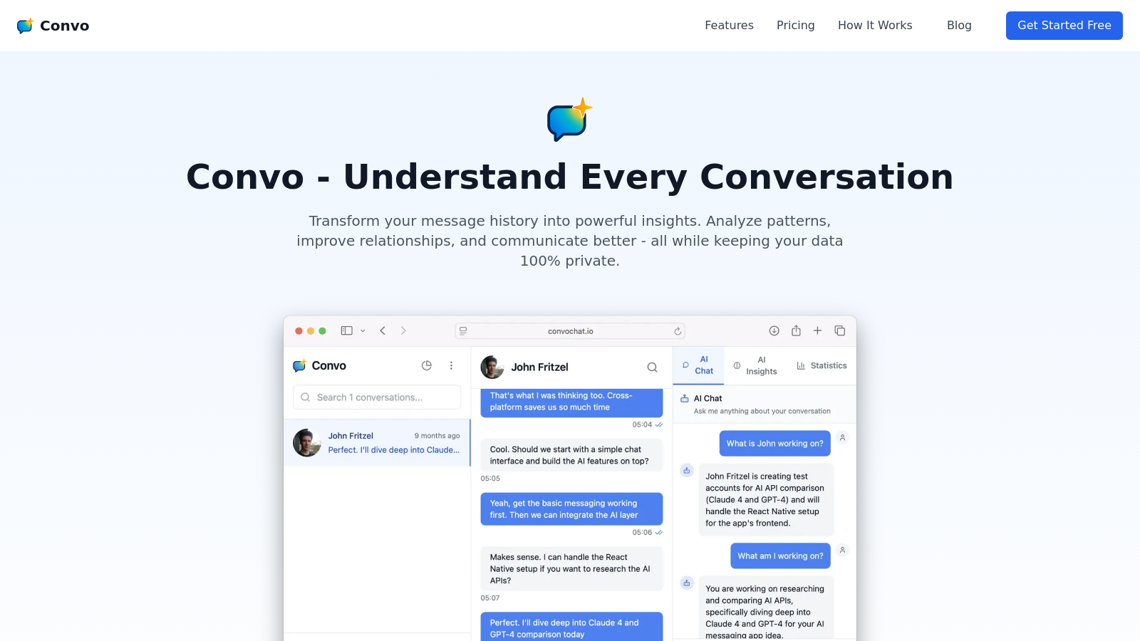 Convo 截图 - 界面预览