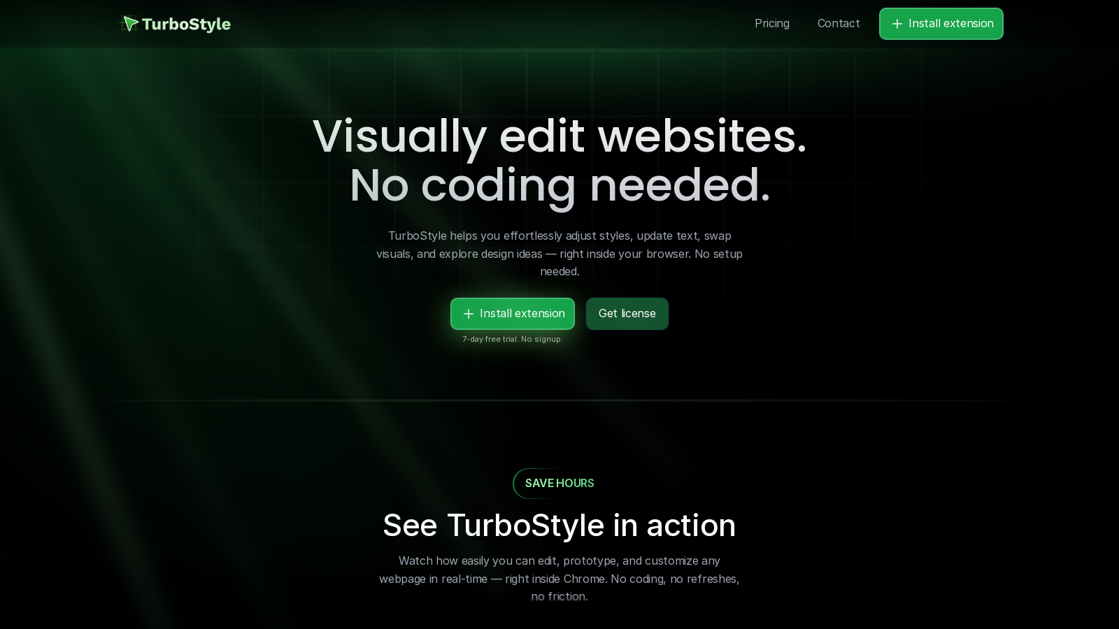 TurboStyle Screenshot - Anteprima dell'interfaccia