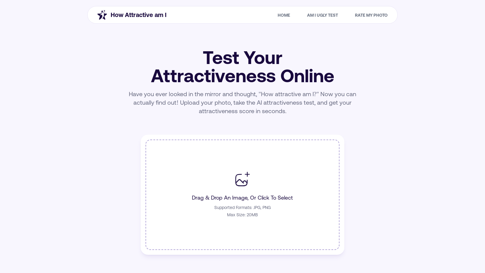 How Attractive Am I Снимка - Преглед на интерфейса