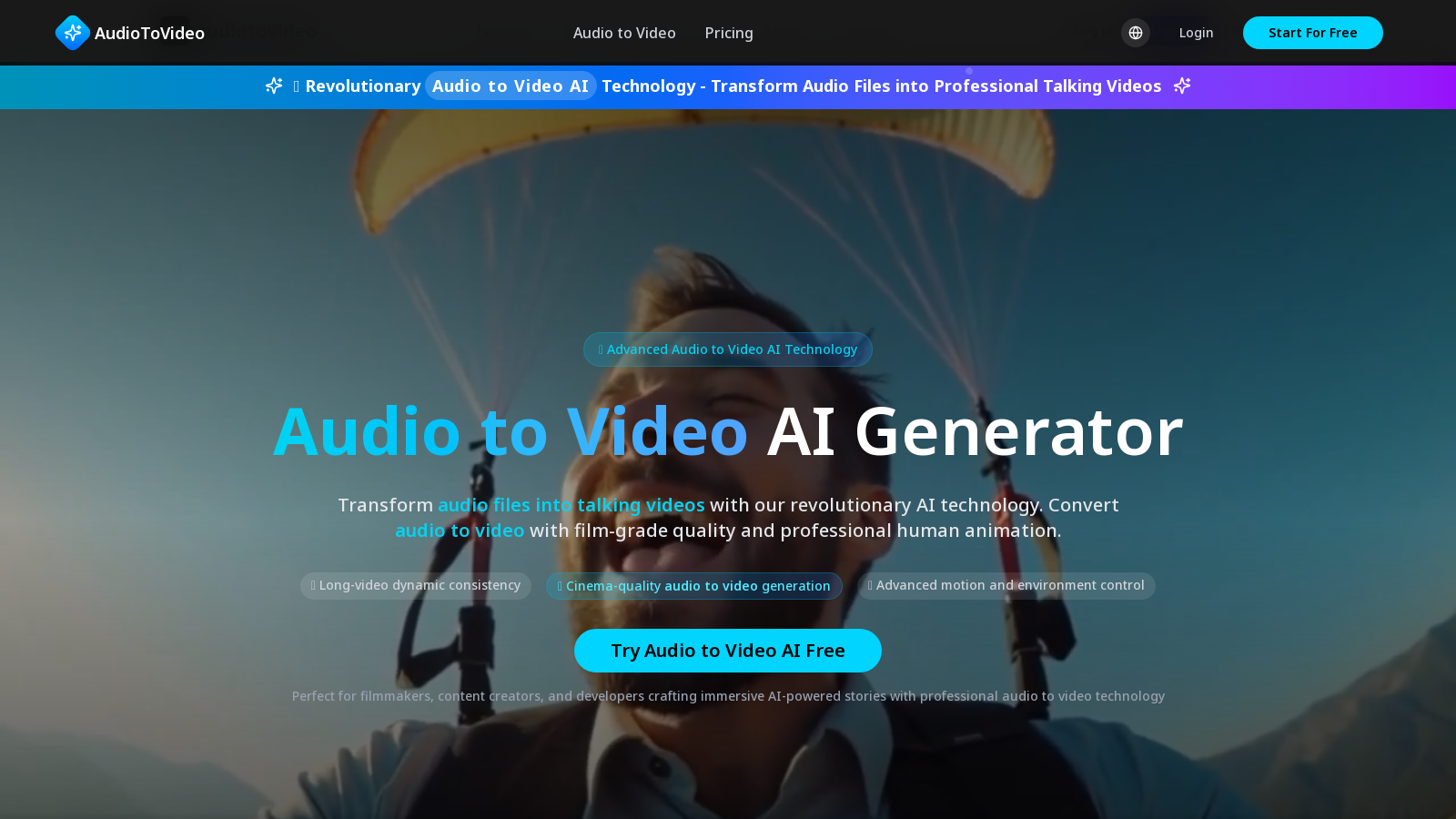 AudioToVideo Screenshot - Interface Voorbeeld