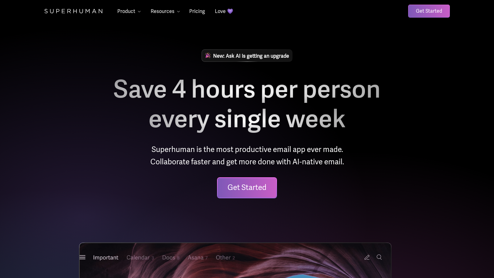 Superhuman Screenshot - Interface Preview