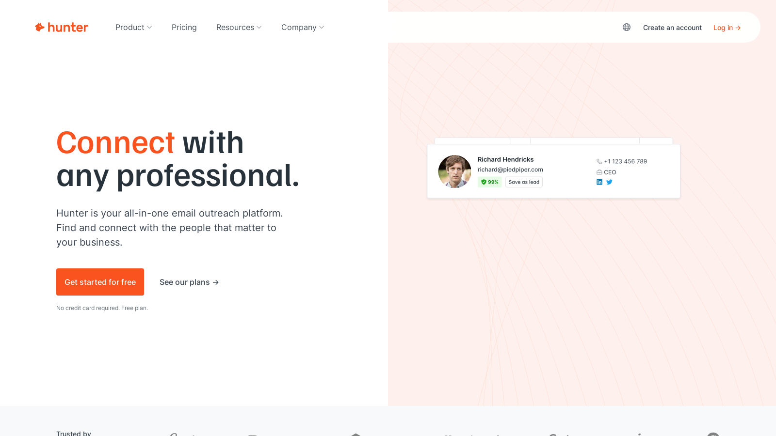 Hunter Captura de tela - Prévia da interface
