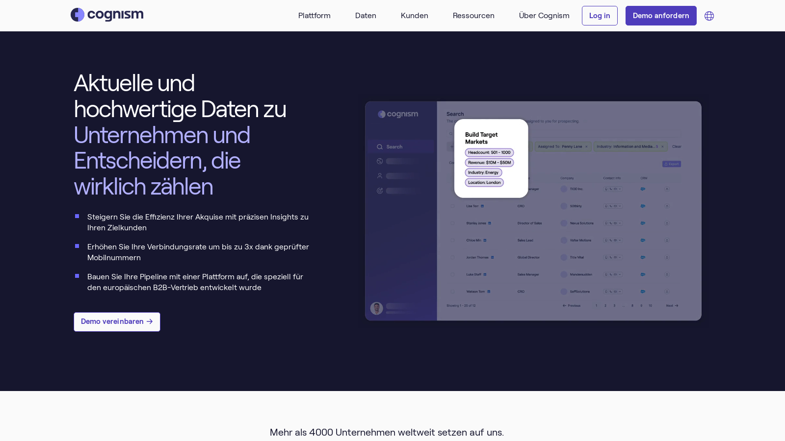 Cognism 截图 - 界面预览