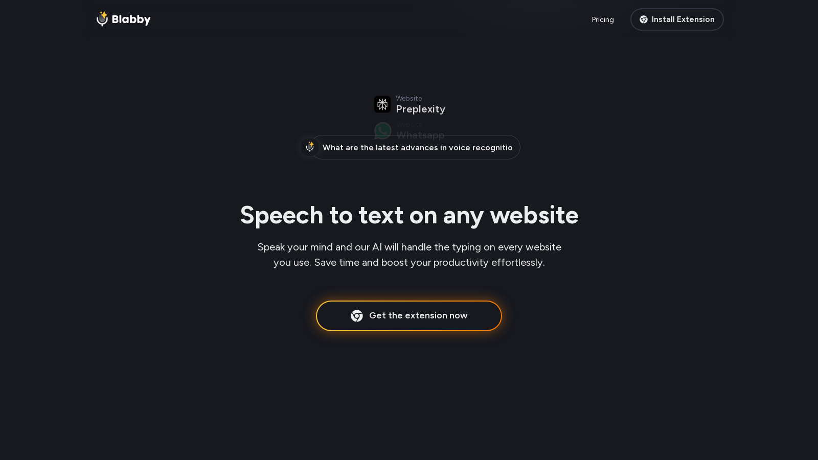 BlabbyAI Снимка - Преглед на интерфейса