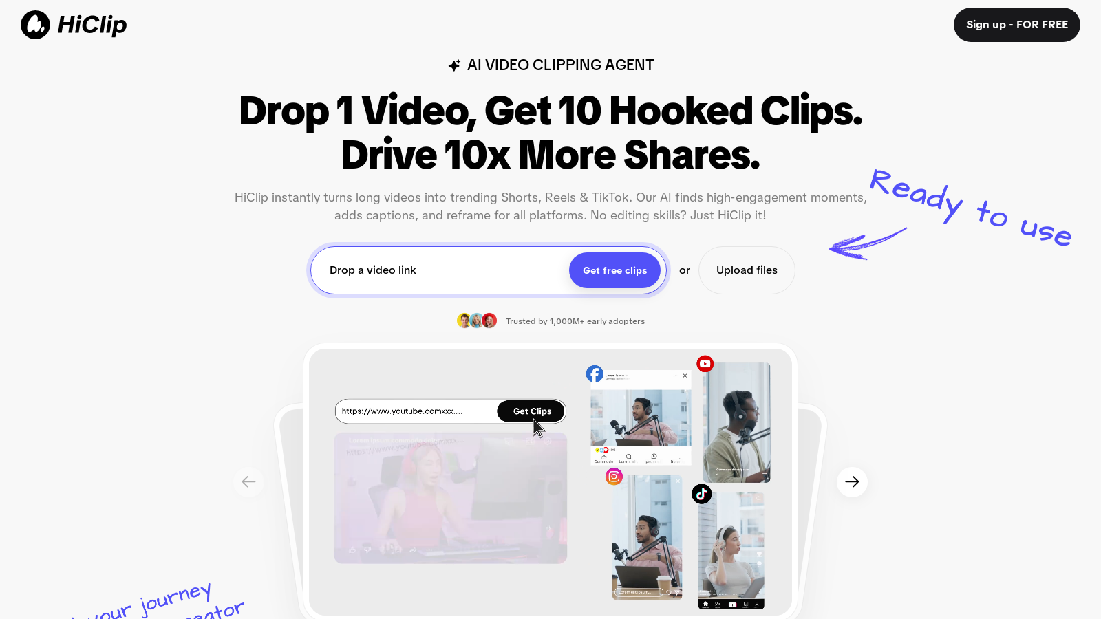 HiClip Снимка - Преглед на интерфейса