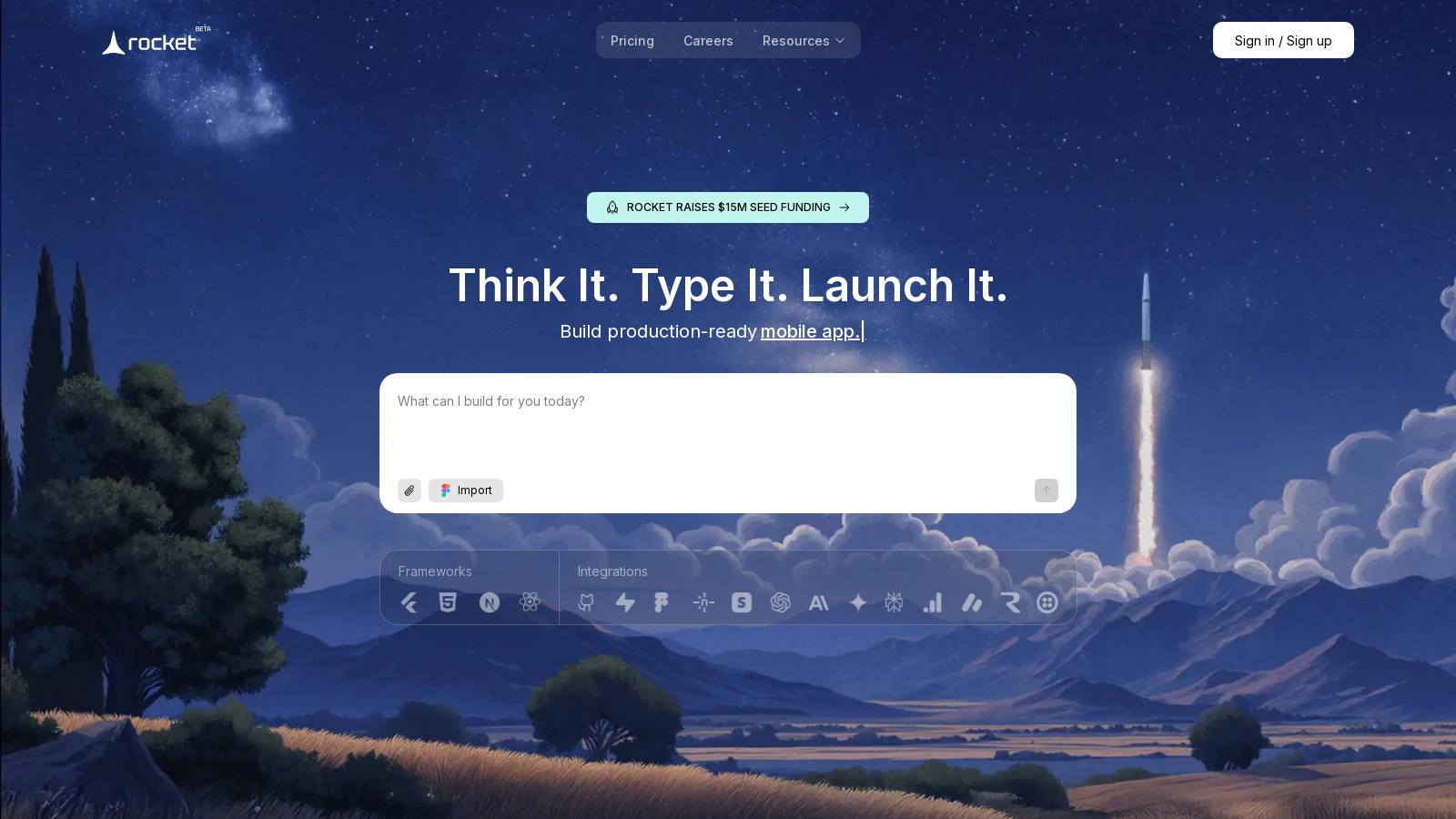 Rocket Screenshot - Anteprima dell'interfaccia