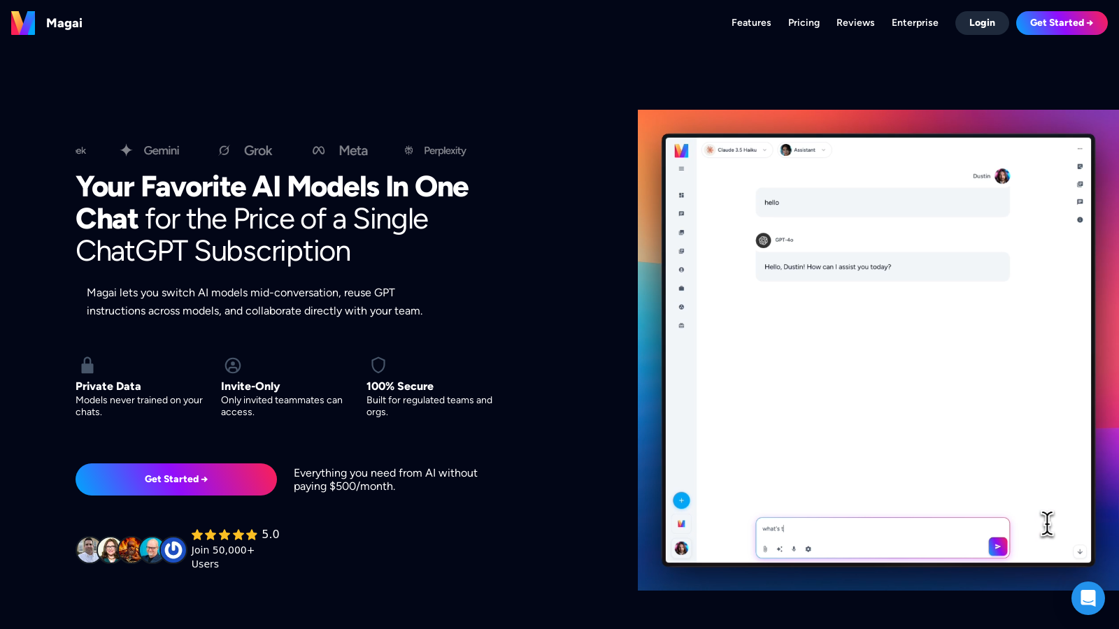 Magai Screenshot - Interface Preview