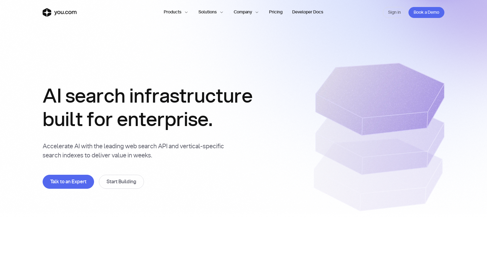 You.com Screenshot - Interface Voorbeeld