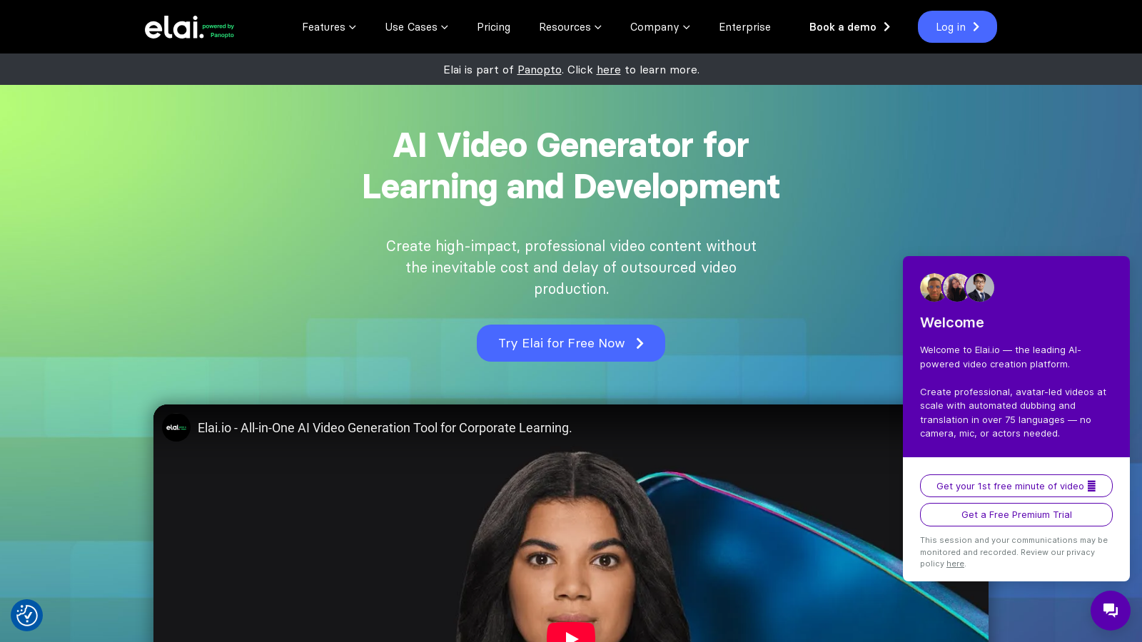 Elai スクリーンショット - インターフェースプレビュー