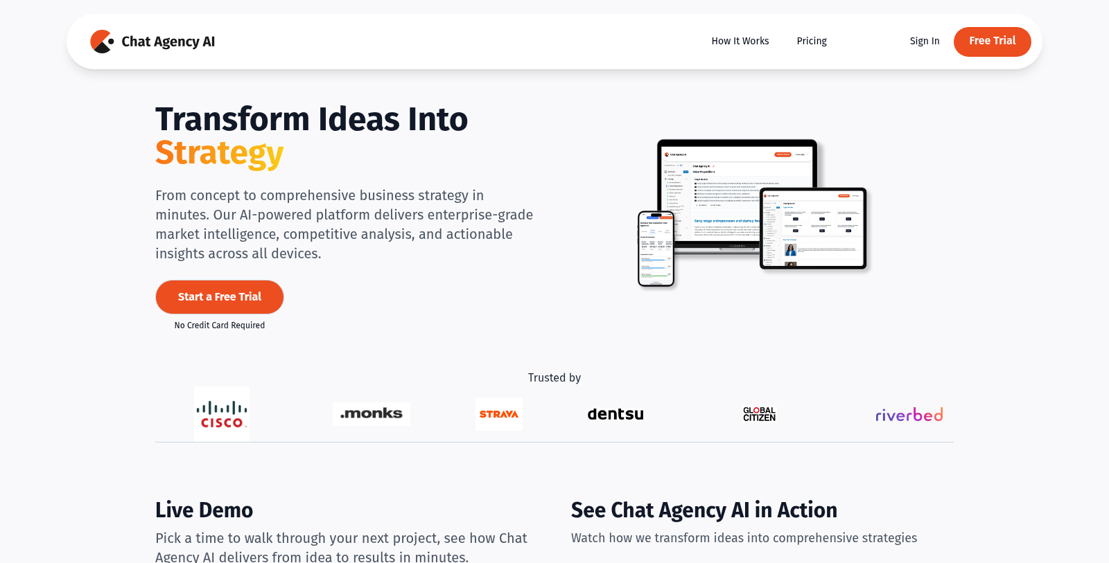 Chat Agency AI Screenshot - Interface Preview
