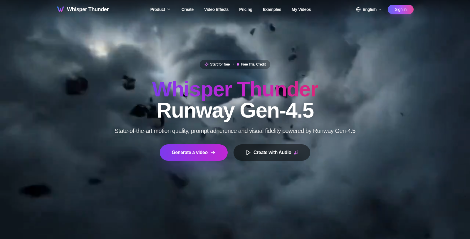 Whisper Thunder Снимка - Преглед на интерфейса
