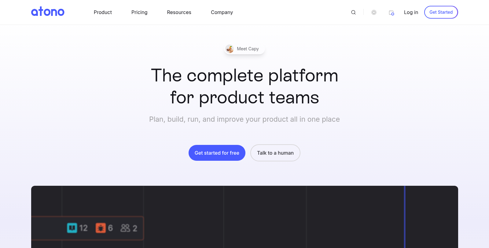 Atono Screenshot - Anteprima dell'interfaccia