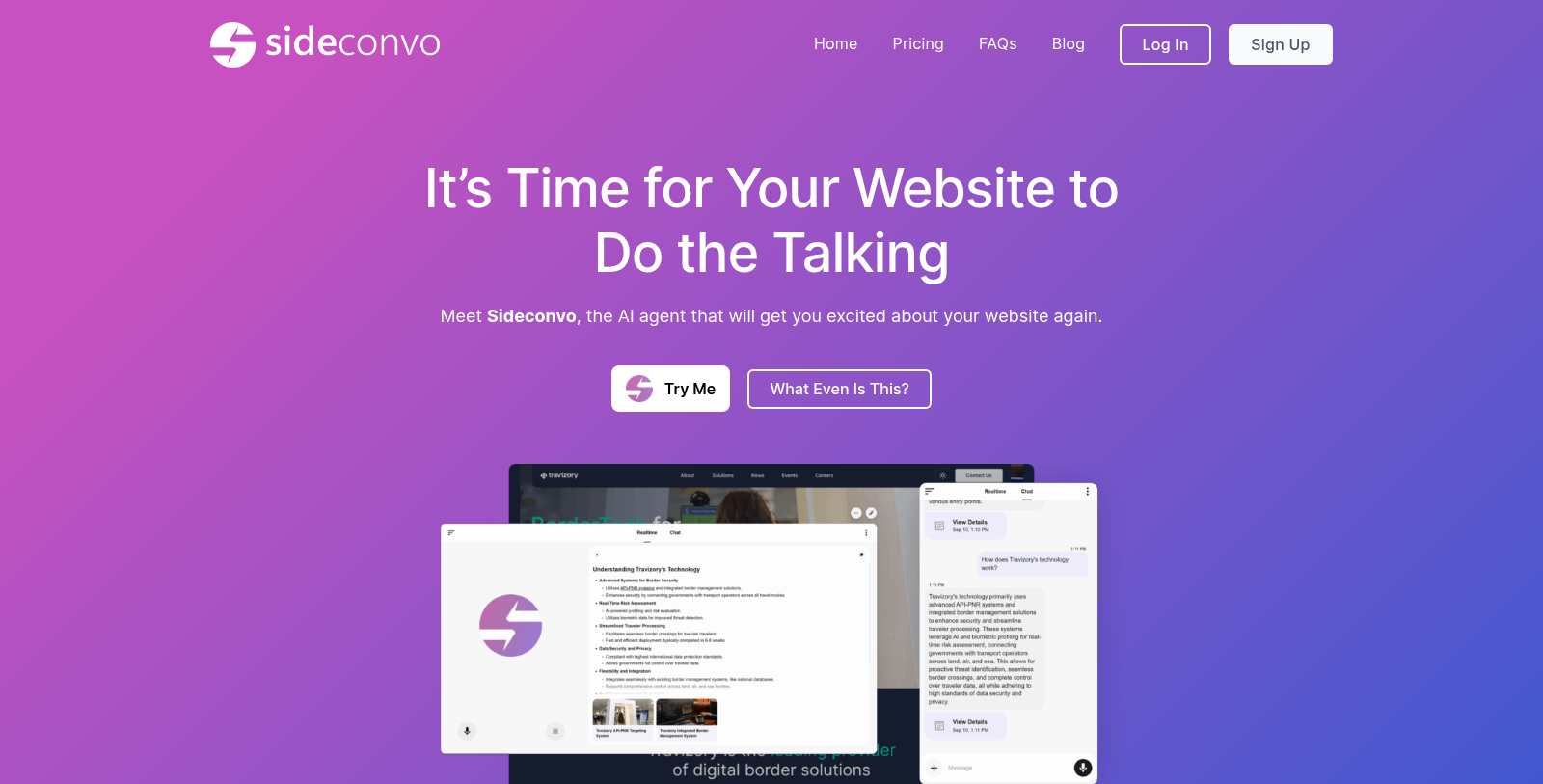 Captura de pantalla de Sideconvo - Vista previa de la interfaz
