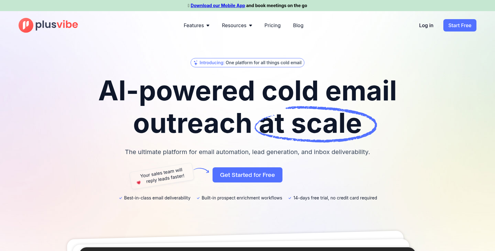 PlusVibe Screenshot - Anteprima dell'interfaccia